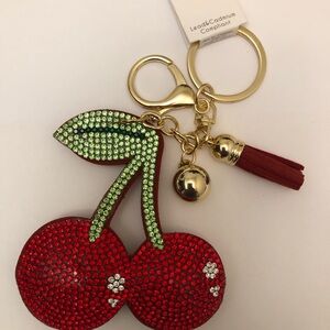Cherry key chain *Free cherry earrings with purchase of cherry key chain🍒🍒🍒